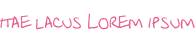 itae lacus Lorem ipsum